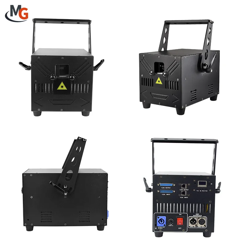 10W RGB Full Color Animation Laser Light ILDA 3D Lazer Light for DJ Night Club Party Disco Wedding Stage Show Projector