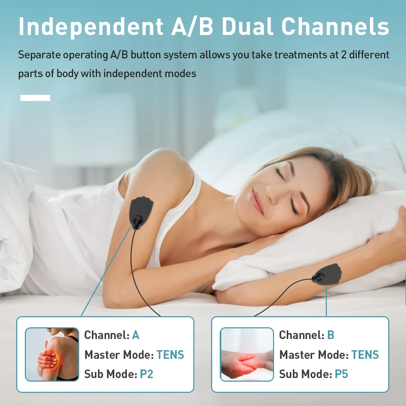Wholesale Dual Channels 24 Modes Pulse Micro Electric Physiotherapy Pain Relief EMS Tens Device
