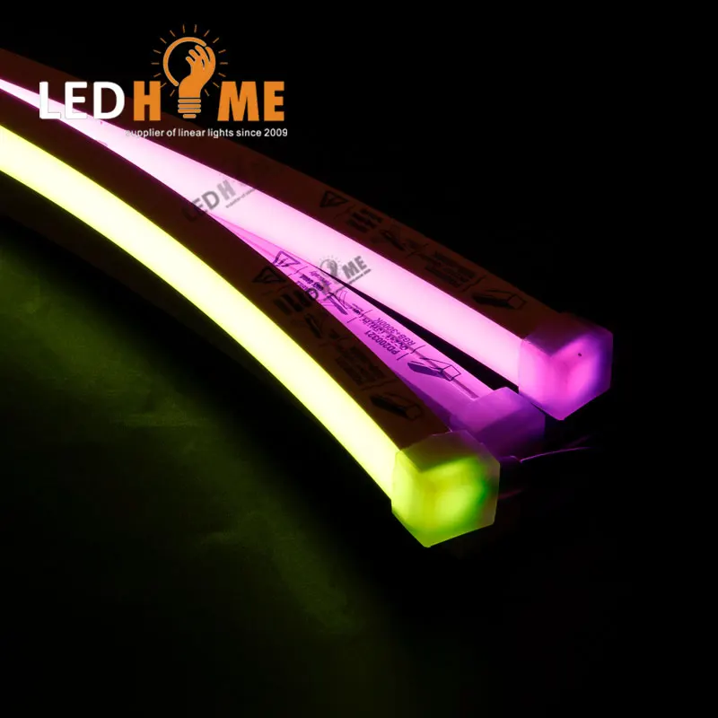 LEDHOME Free Cutting NE-1615 DC 24V Epistar Chip  Topview 120 Degree Beam Angle Silicon Neon Flex Light