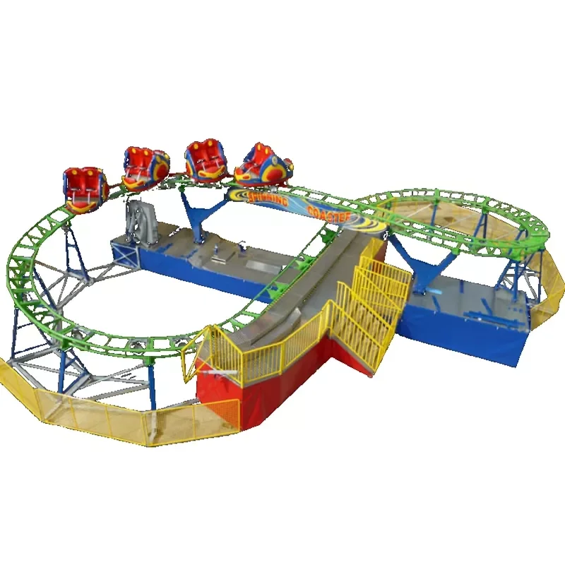 Thrilling ride mini spinning roller coaster ride for sale