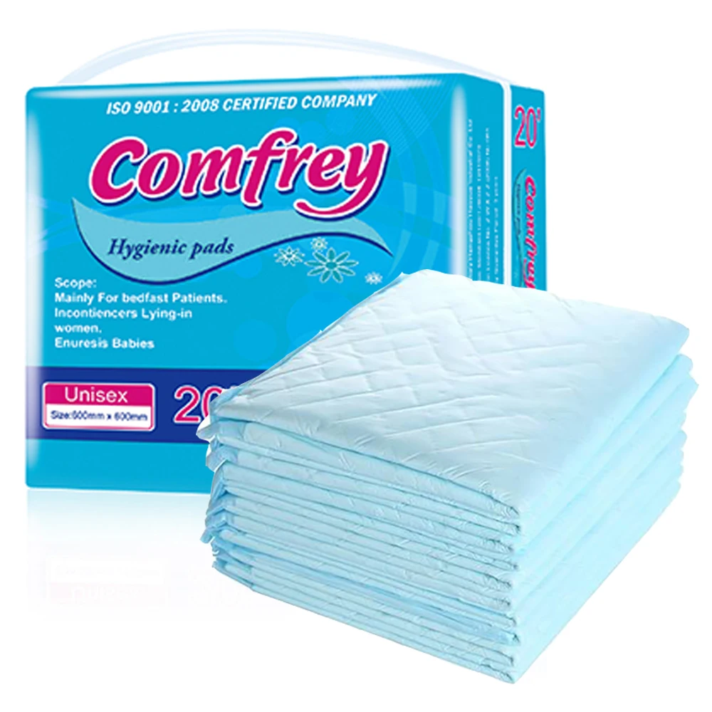 Wholesale Ce Msds Blue Healthcare Oem Super Absorbent 60 X 90 Adult Medical Hospital Under Pad Disposable Underpads