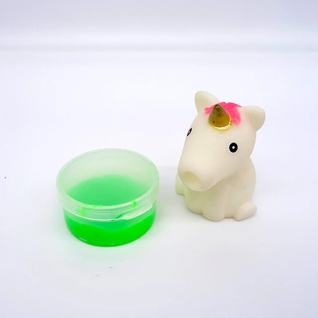 Unicorn Suck And Spit Slime Colorful Pooping Toys Stress Relief Unicorn Slime Mud For Kids