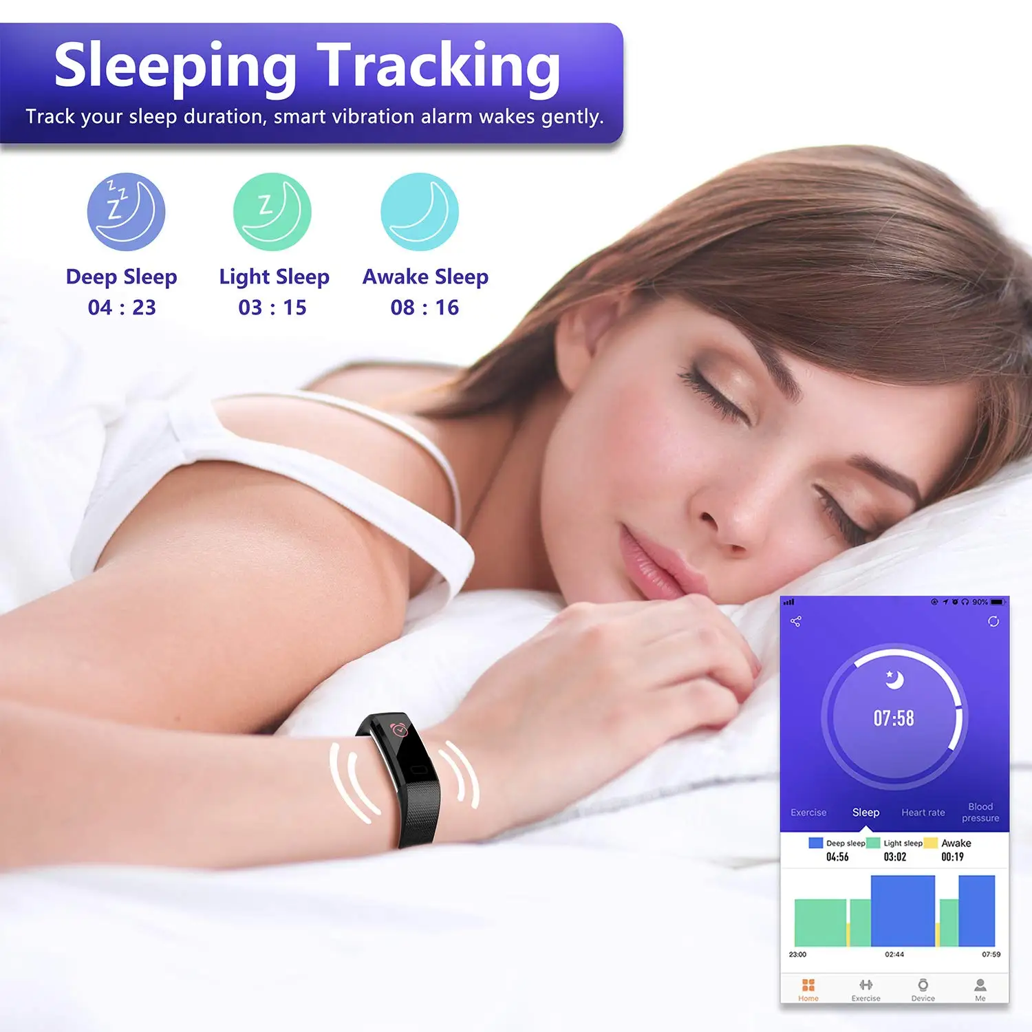 Wezone S5 2.0 Smart Bracelet 2021 New Fitness Tracker IP68 Waterproof CE ROHS Smart Bracelet with Factory Price