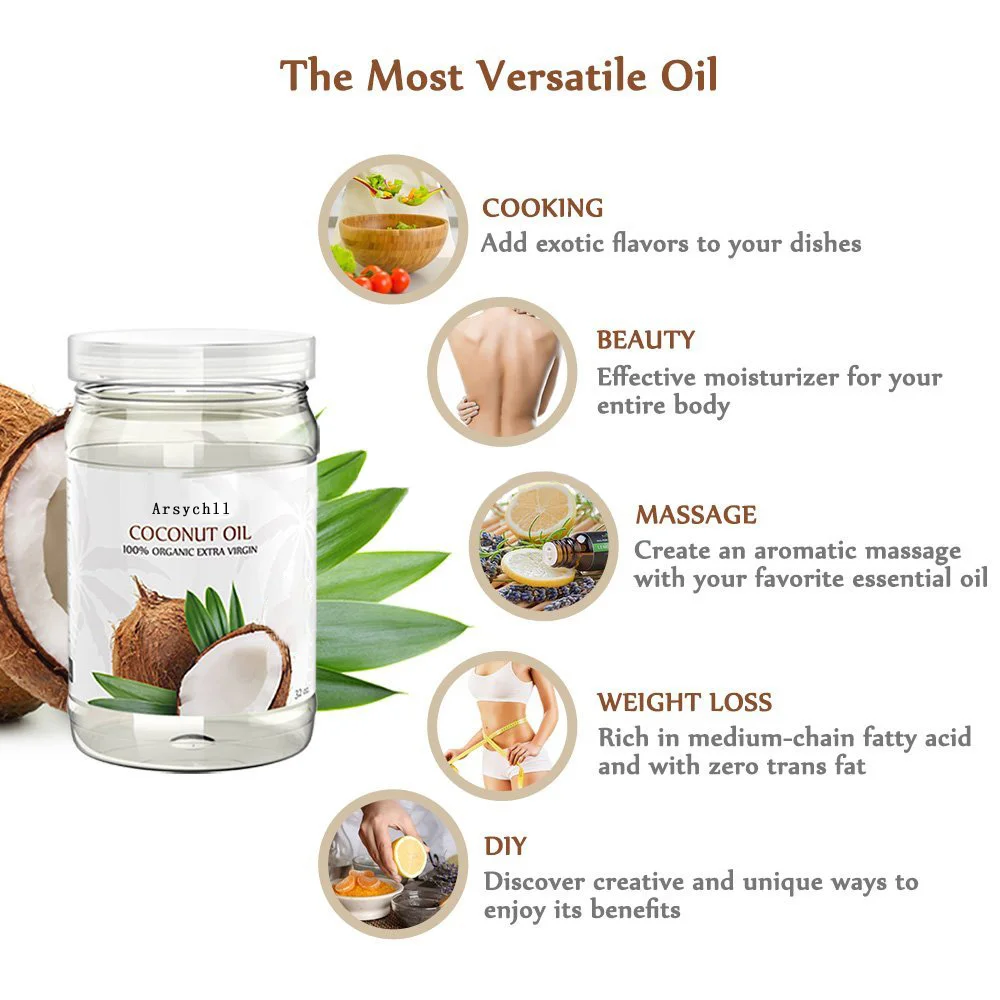 Bulk Price Cold Press Massage VCO Coconut Carrier Oil Pure Natural Organic Coconut Oil For Beauty