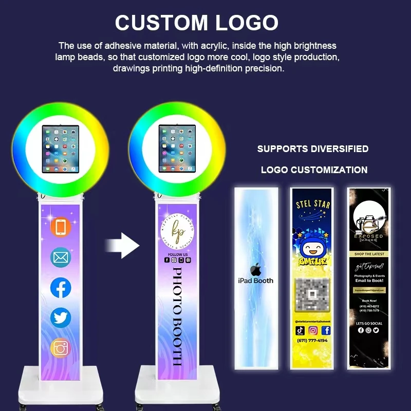 Easy Install New Version IPad Photo Booth Free Logo Customization Wedding Party Selfie Photo Booth for Fun
