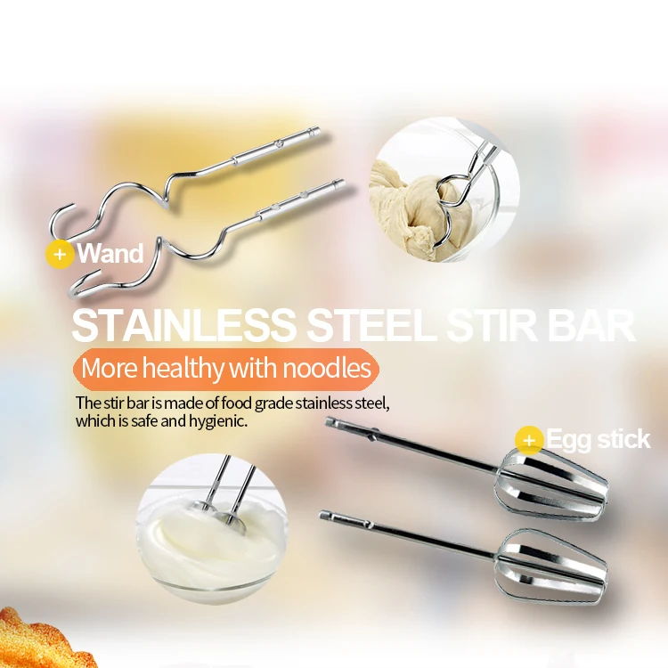 CX-6601 Plastic Beater Food Hand Electric Flour Mixer Machines Commercial Milk Pastry Bread Mixer For Dough Hand Mixer