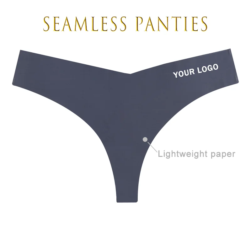 Hot Sell Wholesale Seamless Panties Ice Silk Hot Thong No Show Invisible Lingerie Women Seamless Panties Bikini Sexy for Women