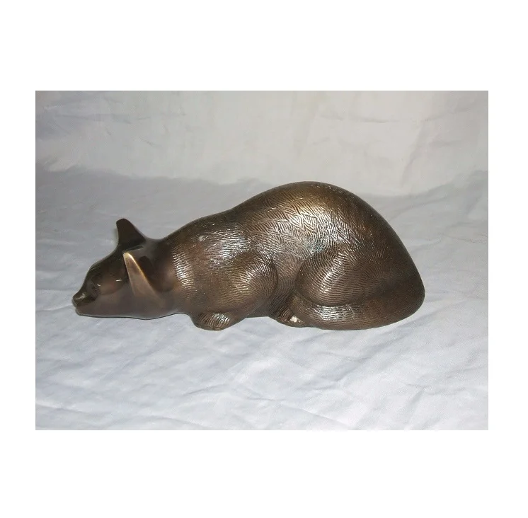 Hot Selling Supplier Brass Cremation Cat Urn Black Color