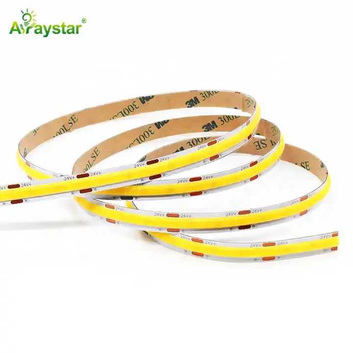 Mini cutting dual color COB strip light IP20 IP65 IP67 led tape light DC24V 608 CCT Tunable Adjustable LED Strip Light