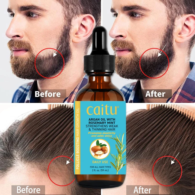 3 IN 1 Non-Sticky Women Men Deep Nourish Moroccan Argan Hair Treatment Oil Promote Growth Hair Care Oil for Dry Damaged Hair