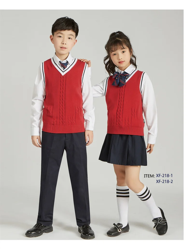 School Sweater High Quality School Uniform V-neck Sweater Vest