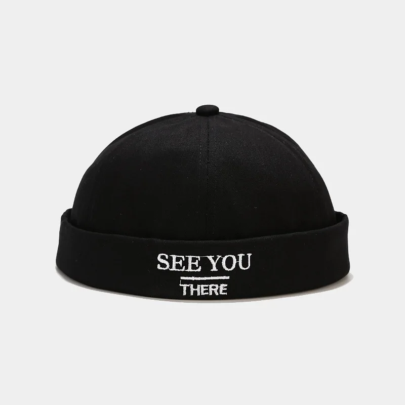 Korean new embroidery See YOU  landlords hat fashion unisex adjustable size hip-hop skull hat