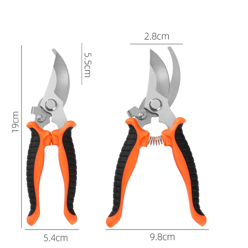 Hot Sale Stainless Steel Garden Shears Set Durable Pruning Shears Set For Garden Plant Fruit Gardening Scissors