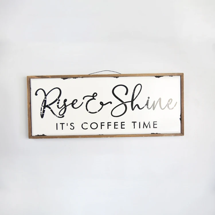 
Custom Hanging Rustic Home Decoration Rectangular Wooden Signs 