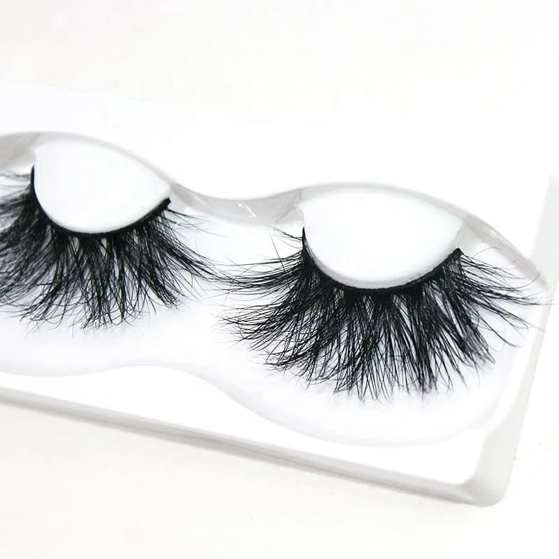 25mm Private Label Custom Packaging Box 100% Handmade Real Mink Lashes 3d 5d False Mink Eyelashes Vendors