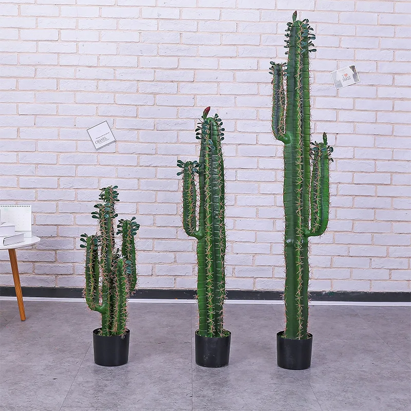 EG-CX004 Factory Outdoor Bonsai Tree Large Artificial Cactus Plant for Pot Decoration