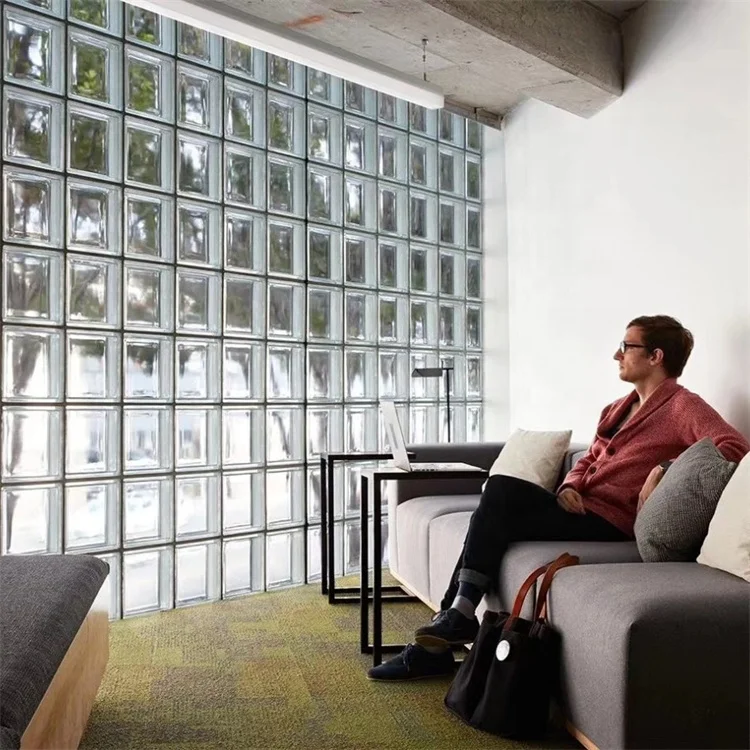 Clear Solid Glass Bricks Tiles Decorative Wall Glass Blocks Manufacturer Glass Brick