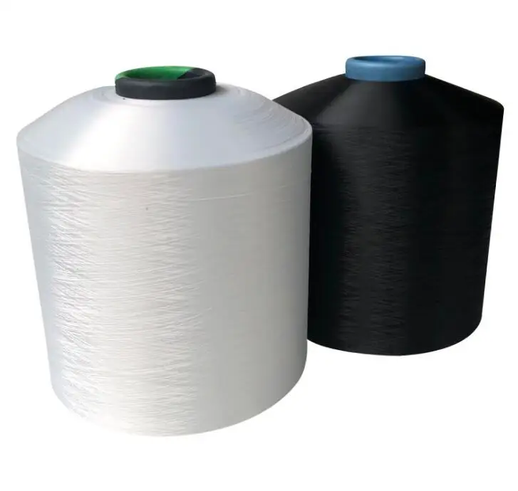 Wholesale recycle polyester yarn DTY polyester yarn for woven label
