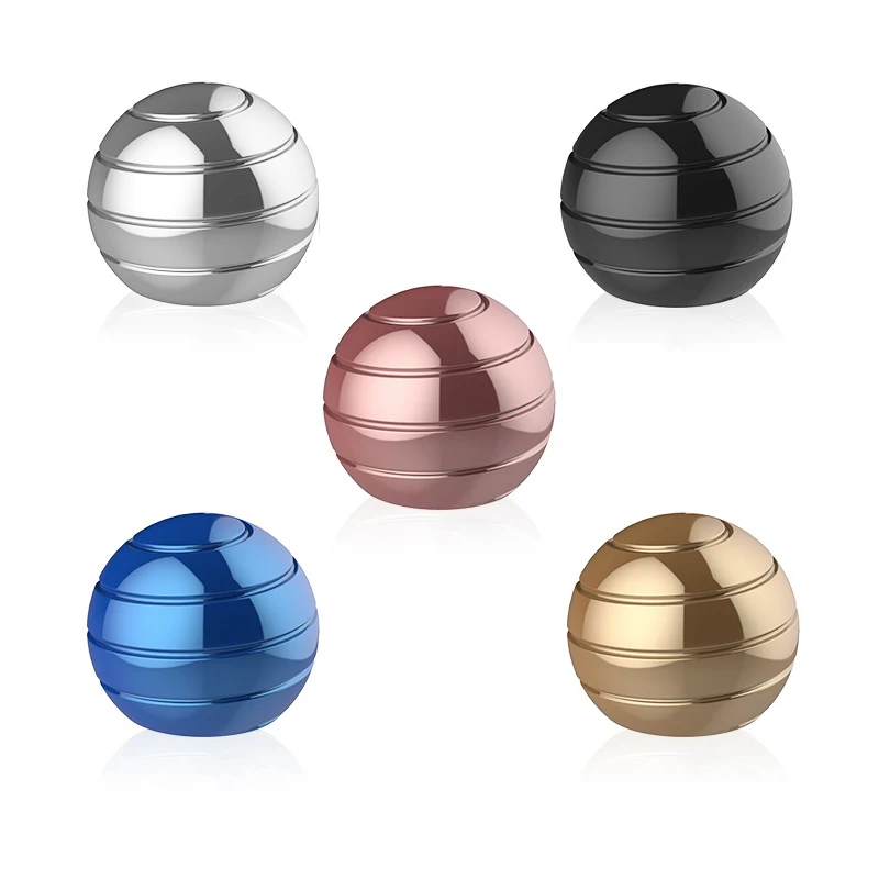 HUAMJ Novelty Desktop Rotating Round Stress Relief Antistress Metal Fidget Spinner