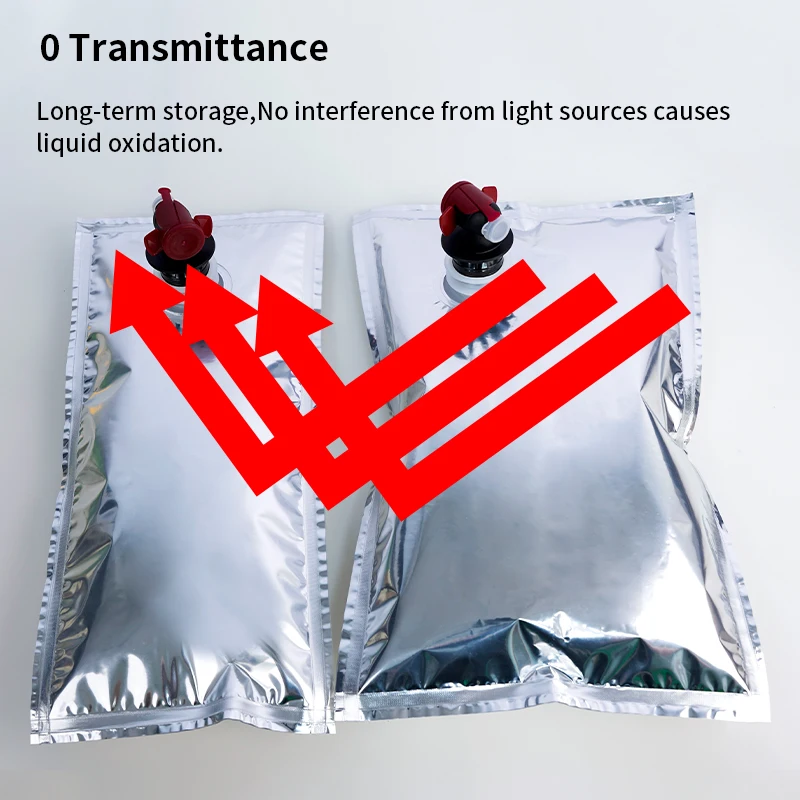 Plastic Type Transparent Packaging Pouch Bag In Box With Spout Tap For Water Bag Milk Bags