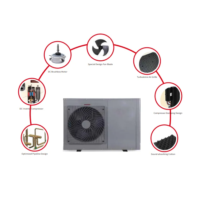 Factory 8KW 10 KW 12Kw 13KW Portable Split Type WIFI R32 Erp Air To Water Heat Pump Dc Inverter Heat Pumps Swim Pool Heat Pump