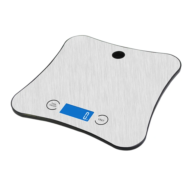 Factory supply customized hot selling square 5kg electronic stainless steel Digital Kitchen Scale