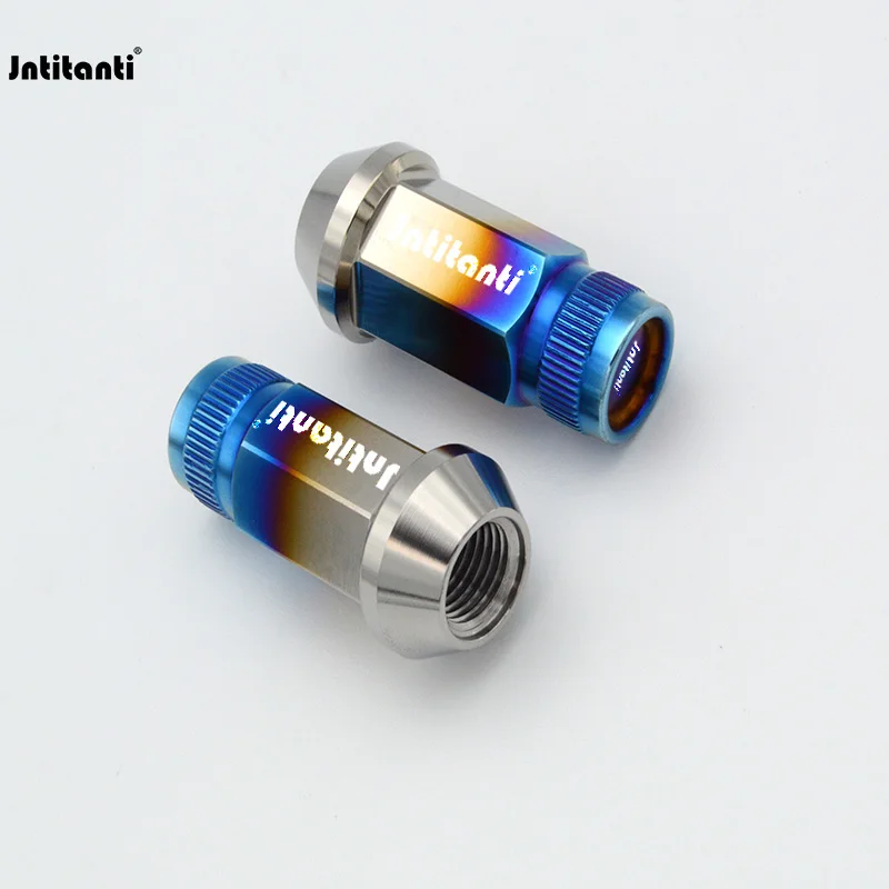 Jntitanti 10.9 Grade cone seat auto parts Gr.5 titanium car wheel nut hub M12*1.5*45mm for Toyoto Mazda Honda Acura Scion Lexus