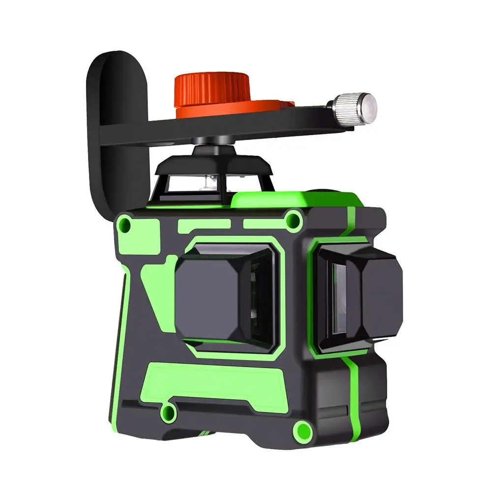 Зеленый луч, перекрестный вращающийся лазерный уровень, 12 линий, 3d лазерный уровень, самонивелирующийся на 360 градусов, Горизонтальный Инструмент