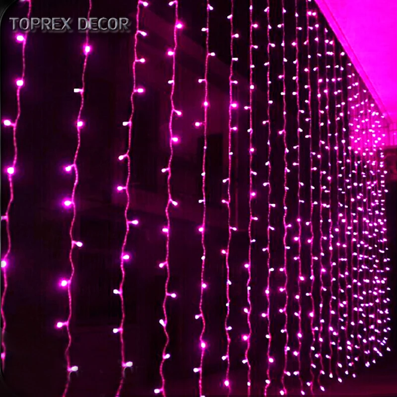 Новый год 2022 diwali декоративные светодиодные мерцающие цветные занавески 2x2 украшения