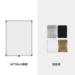 Yiscaxia 90 x 120cm Light Reflector 5-in-1, Portable Collapsible Diffuser with Bag for Photo Video Studio Shooting