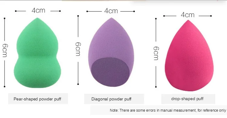 Private Label Non Latex Bevelled Teardrop Make Up Blending Vegan Sponge  Big Cut Beauty Sponge Blender Puff