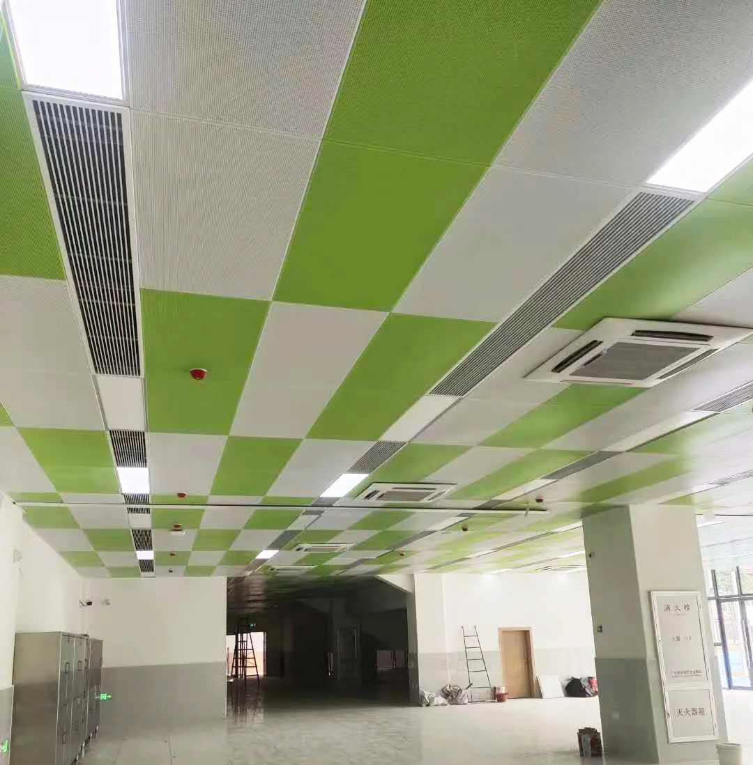 Sound-Absorbing Perforated Metal Ceiling Tiles 600X600 600*1200 mm Decorative Sheet Panels for