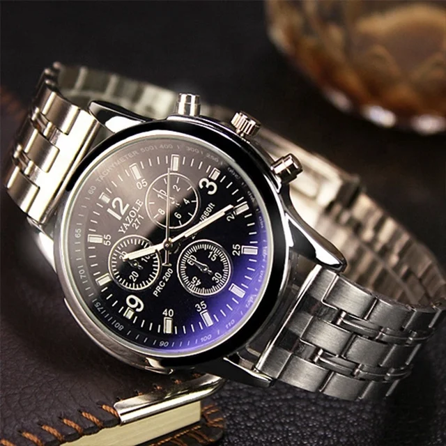 Yazole 271 мужские из нержавеющей стали Reloj модные деловые кварцевые часы по низкой цене