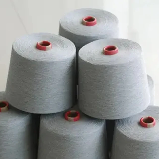 Best Selling Crochet Tc 65/35 Price Cotton Blended Spun Vortex  Melange Yarn heather yarn