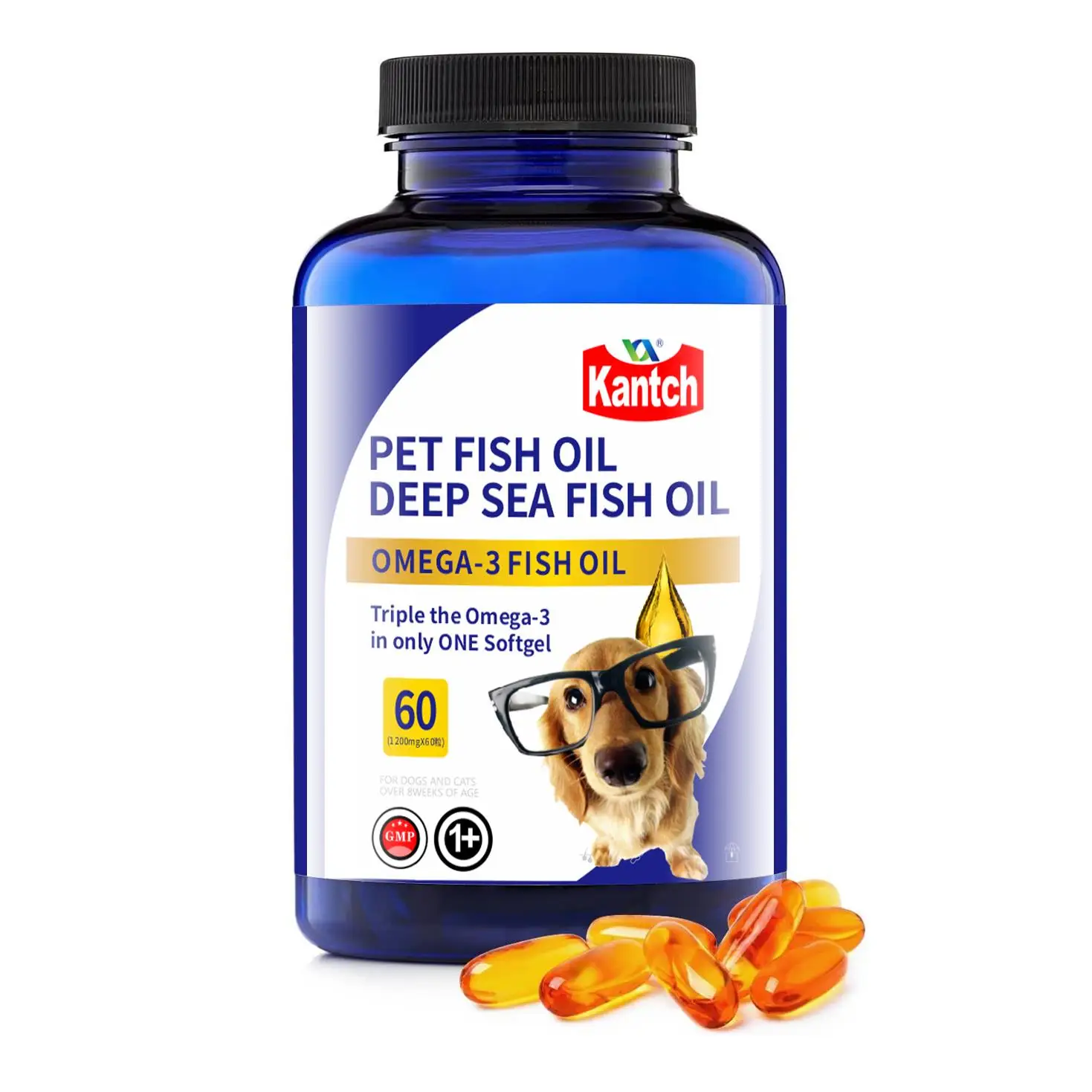 Pet Health Nutritional Supplement Fish Oil for Dogs And Cats Omega 3
