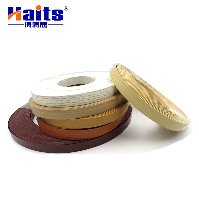Haits Furniture PVC Edge Banding Wood Grain Solid Color PVC Edge Banding Tapes