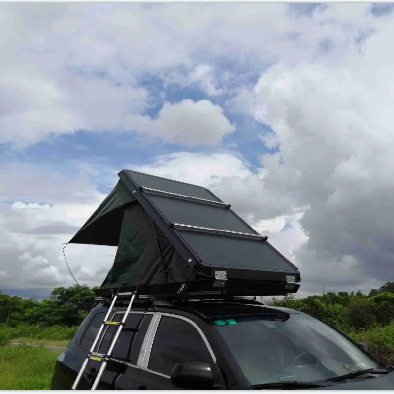 Factory Customization High Quality 2 3 person SUV Car Hard Shell Triangle Aluminum Roof Top Tent for camping Outdoor Activities