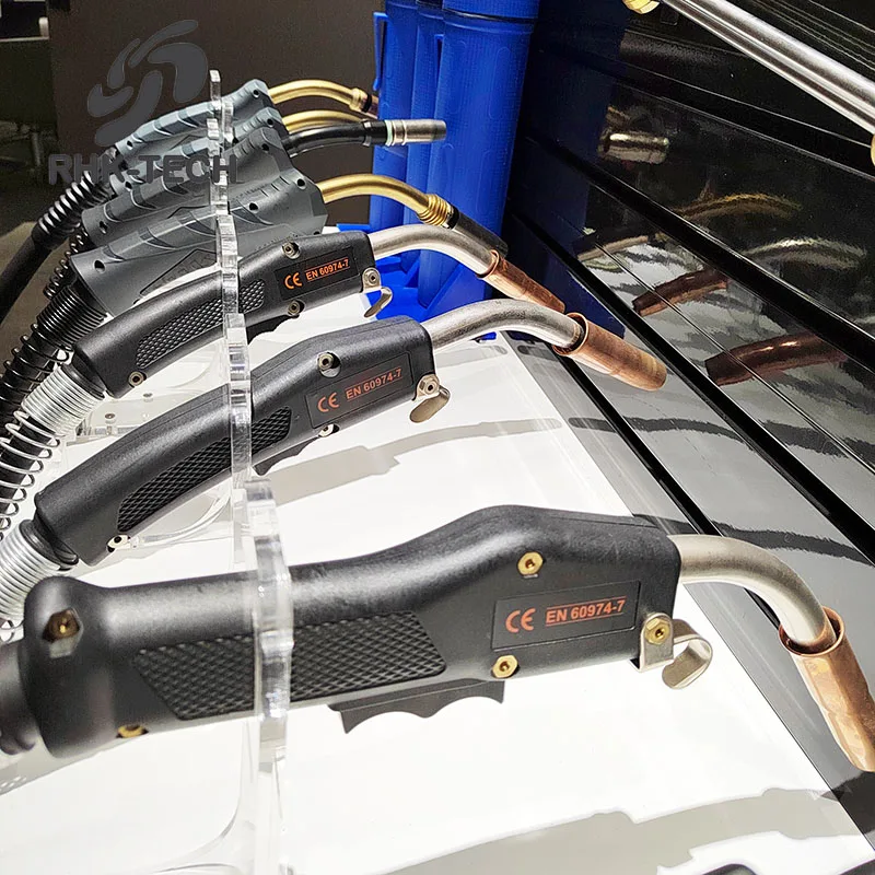 RHK TECH Portable Custom TW400 Gas Cooled 400Amp CO2 MIG Welding Torch Tweco MIG Gun with Continental Adapter for Tweco
