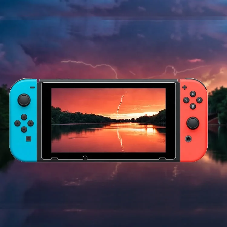 Защитное закаленное стекло для игровой приставки Nintendo Switch