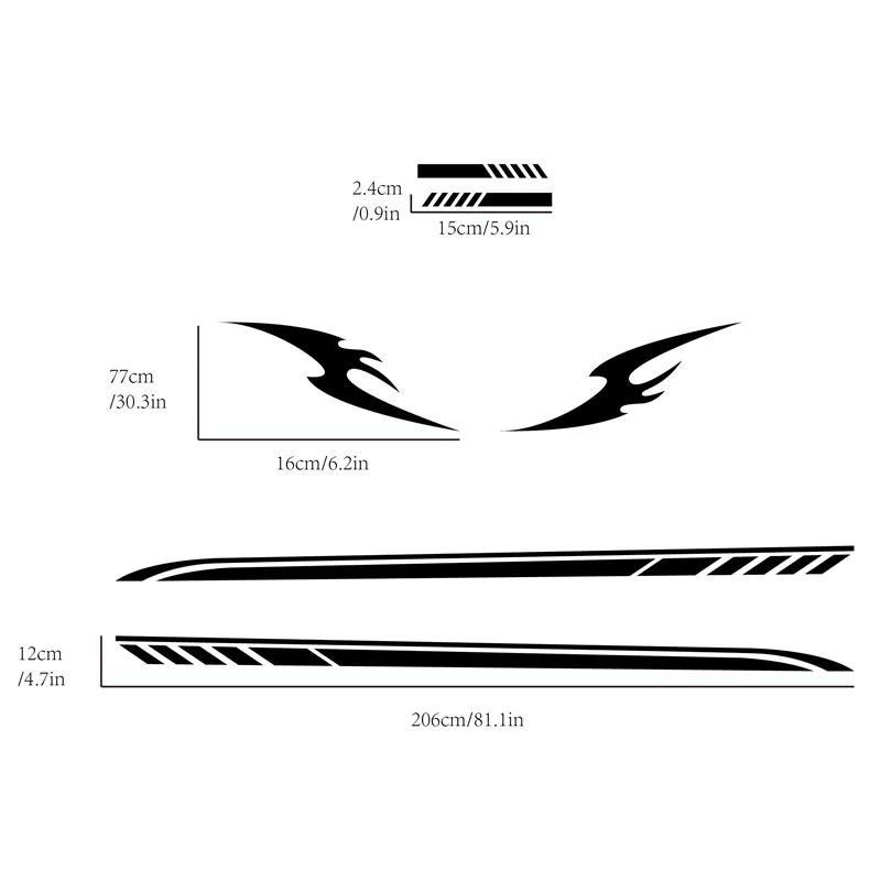 Car Stickers For Mercedes Benz Smart Forease Fortwo Fourjoy Forspeed Graphics Stripes Style Vinyl Decals Auto Tuning Accessories