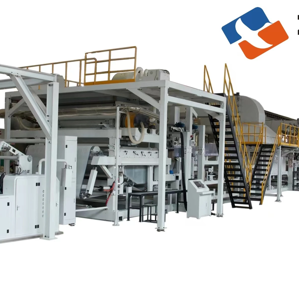 Полностью автоматическая машина 3-в-1 с высоким впитывающим сердечником 1200 мм для детских подгузников, производственная линия ламинирования бумаги SAP