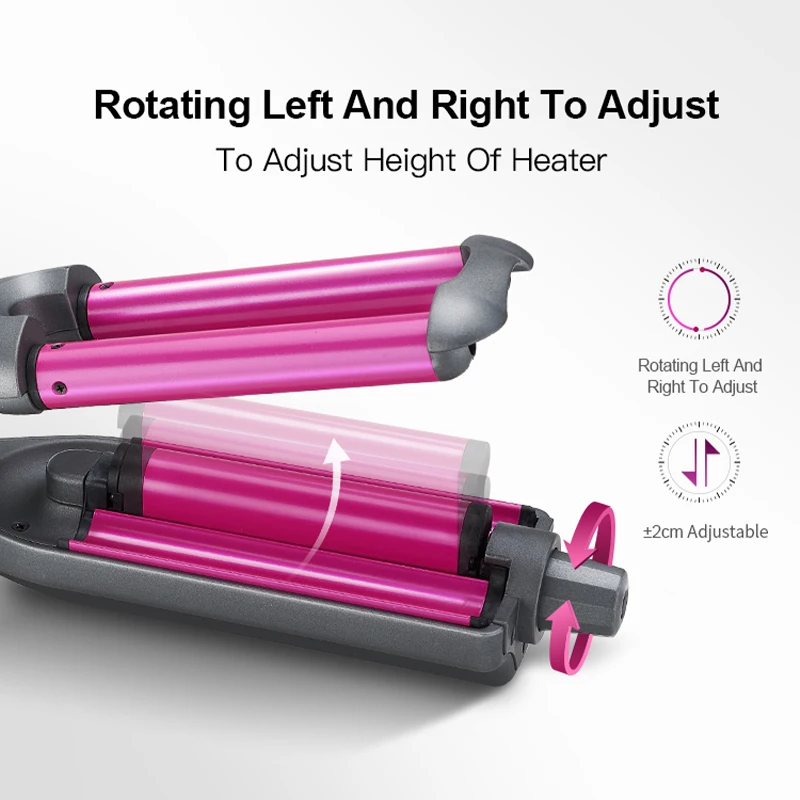 3 Barrel Ceramic Hair Curler Crimper Curling Iron Tong Waving Wand Roller Beauty Curling Iron Hair Curler