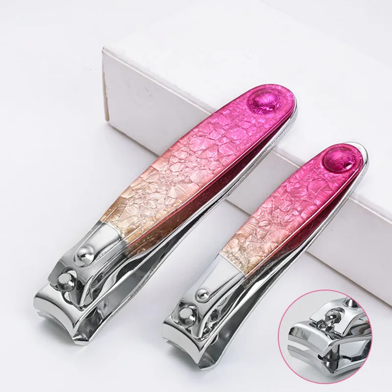2 pcs Stainless Steel Nail Clippers Set Individual Package Manicure Trimmer Finger Toe Nail Clipper