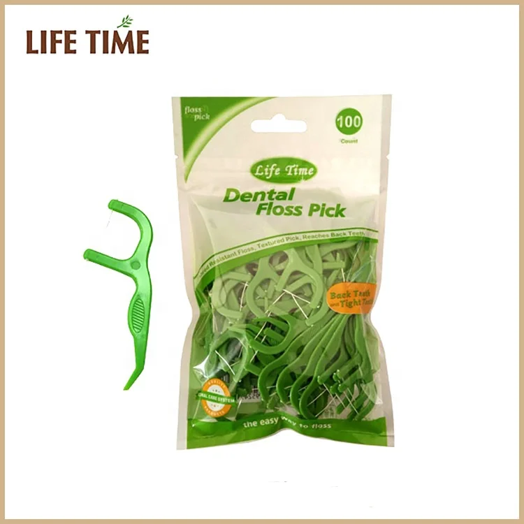 OEM dental flosser toothpicks individually wrapped dental floss picks
