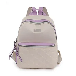 New design nylon waterproof korean style fashion backpack girls school bag