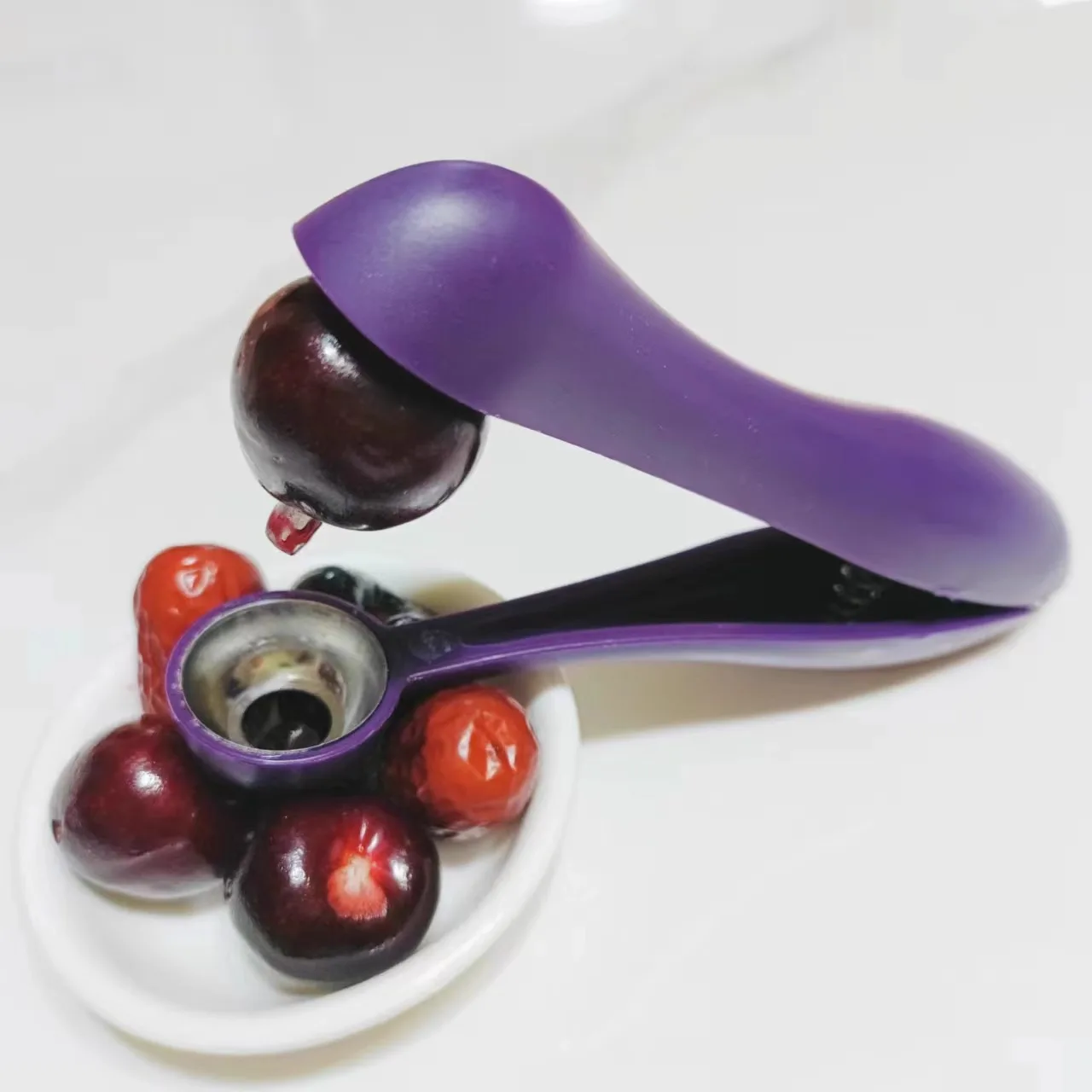 Cherry Fruit Kitchen Pitter Remover Olive Corer Remove Pit Tool Seed Gadget Fruit Vegetable Tools Cherry Pitter Kitchen Gadgets