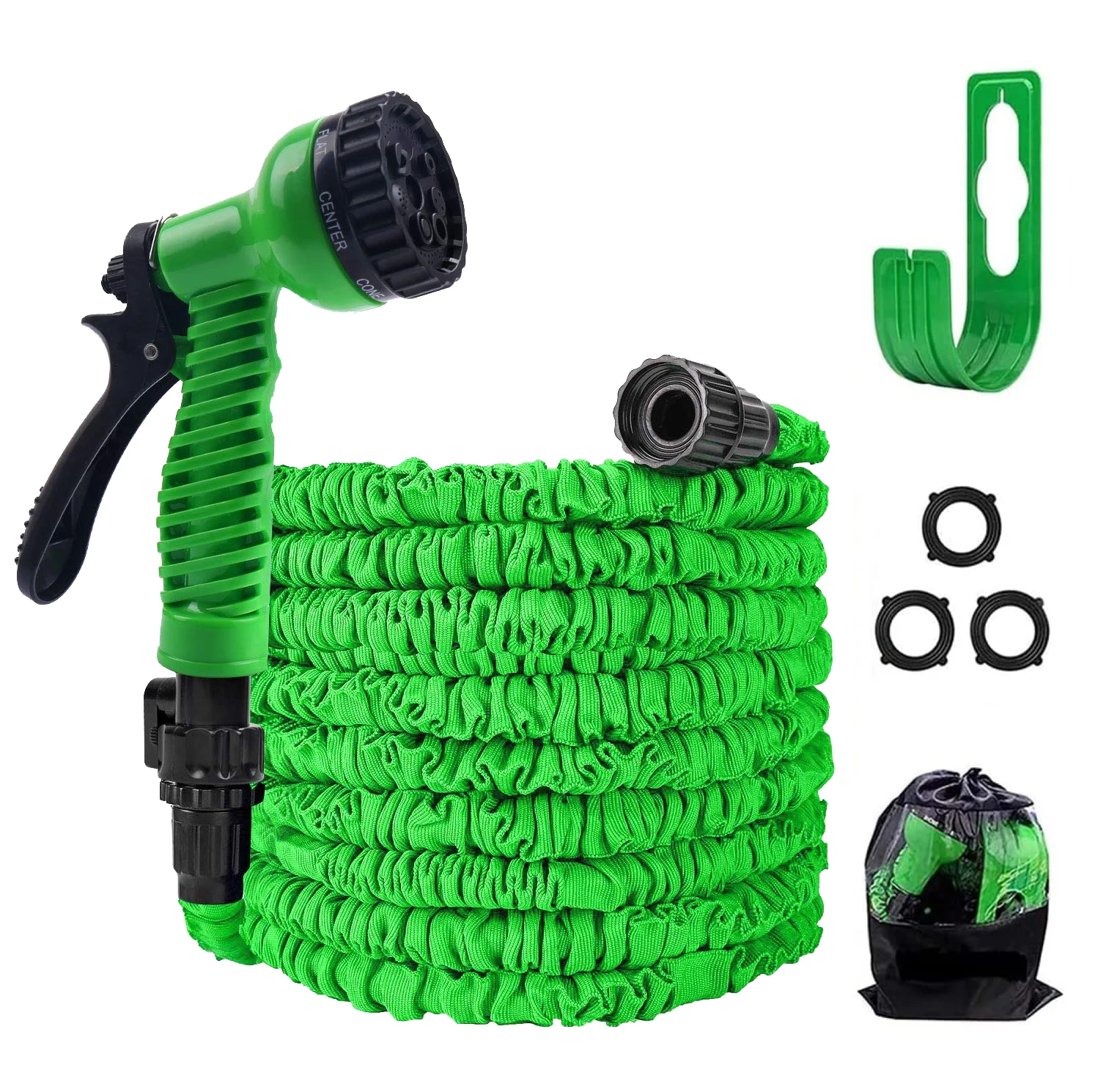 25 50 150 футов 100 футов 3 раза расширяющийся Эластичный гибкий садовый водяной шланг с крючком для шланга