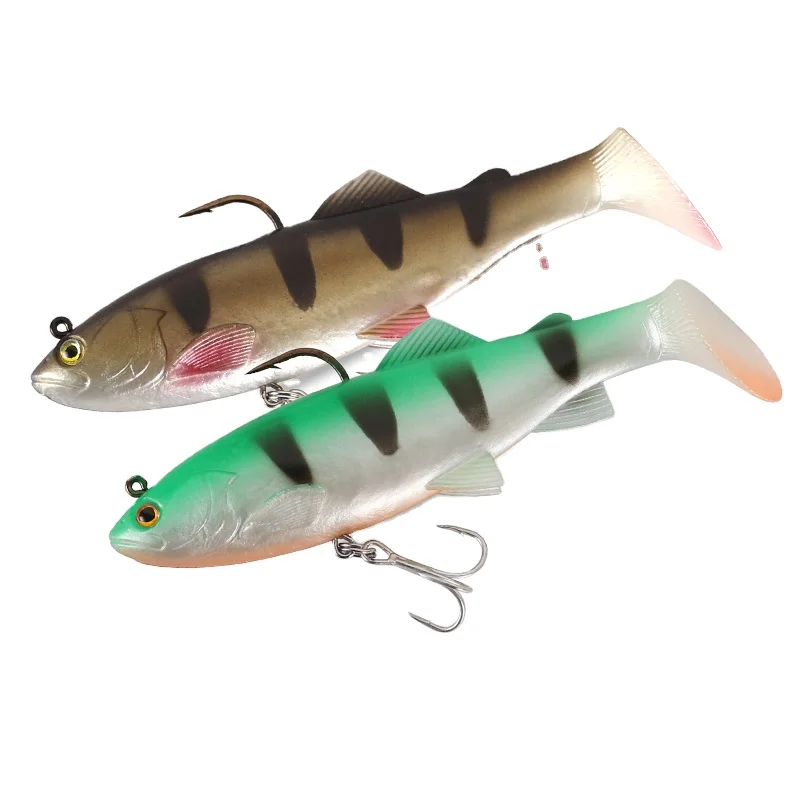 Hot Crazy Trout Soft Baits 120mm 38g Fishing Lures Lead Head PVC Soft Lure Saltwater Swim baits Soft Plastic Fishing Lure Mold