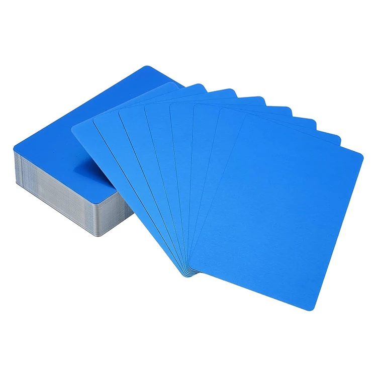 High Quality Visiting Card Metal Business Card Custom Metal Stainless Steel Black Nautical Plated Square Business Cards