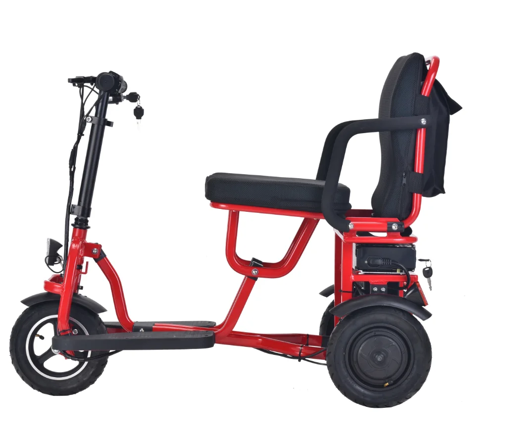 Outdoor 48V Mobility Scooter Travel Folding Disabled Electric Foldable Mobility Scooter